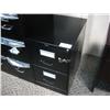 Image 1 : Black 2 Drawer Vertical File Cabinet
