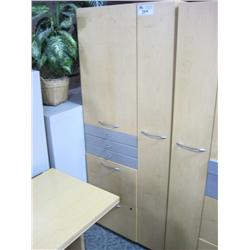 Maple Multi Door Storage/file Cabinet