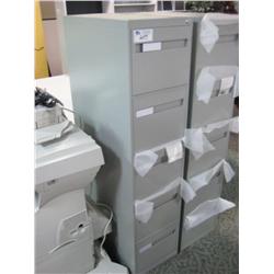 Grey 5 Drawer Vertical File Cabinet