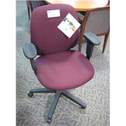 Burgandy Multilever Task Chair