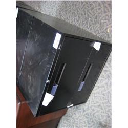 Black 2 Door Lateral File Cabinet
