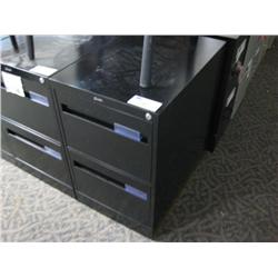 Black 2 Drawer Legal File Cabinet