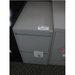 Grey 2 Drawer File Cabinet