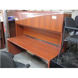 Cherry Executive Desk With Hutch