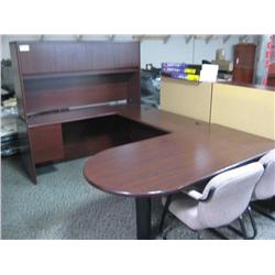 Dark Cherry U-shape Executive Suite