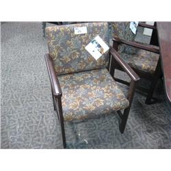 Dark Cherry Frame Client Chair