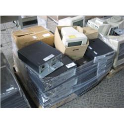 3 Pallets Of Misc Computer Equipment & Monitors