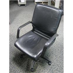 Black Leather Boardroom Chair