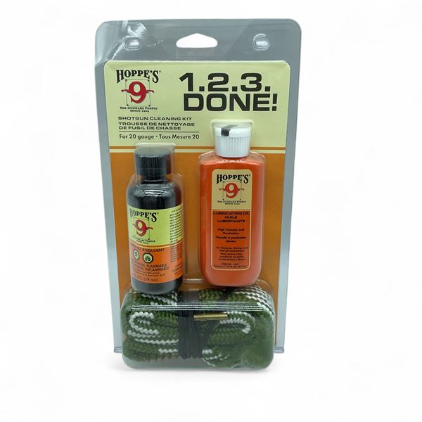 Hoppe's 1.2.3. Done! 20 Ga Shotgun Cleaning Kit, New