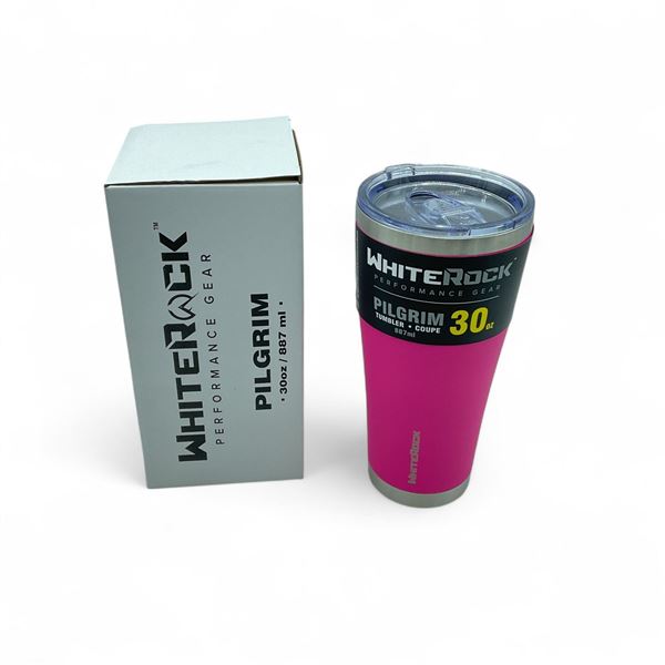 Whiterock Performance Gear Pilgrim 887 mL Tumbler, Hard Pink, New