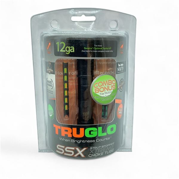 TruGlo SSX Choke Tube & Fiber Optic Turkey Sight Combo for 12 Ga Beretta OptimaChoke HP, New
