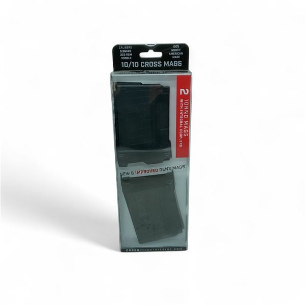 Cross Industries Gen 2 10/10 Cross Mags 5.56x45, 10 Round Magazine with Integrated Couplers, New