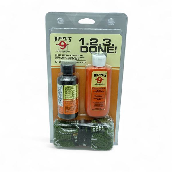 Hoppe's 1.2.3. Done 20 Ga Shotgun Cleaning Kit, New
