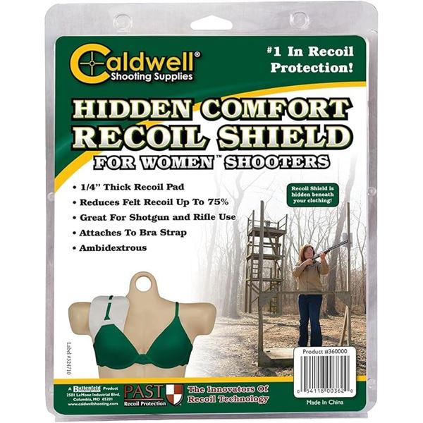 Caldwell Hidden Comfort Recoil Shield for Women Shooters, New