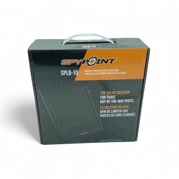 Spypoint SPLB-10 Lithium Battery Solar Panel, New
