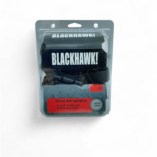 BlackHawk RH Shoulder Harness with Platform for Serpa Holster, Size Large, New
