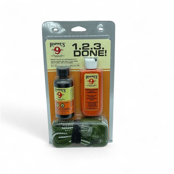 Hoppe's 1.2.3. Done! 20 Ga Shotgun Cleaning Kit, New
