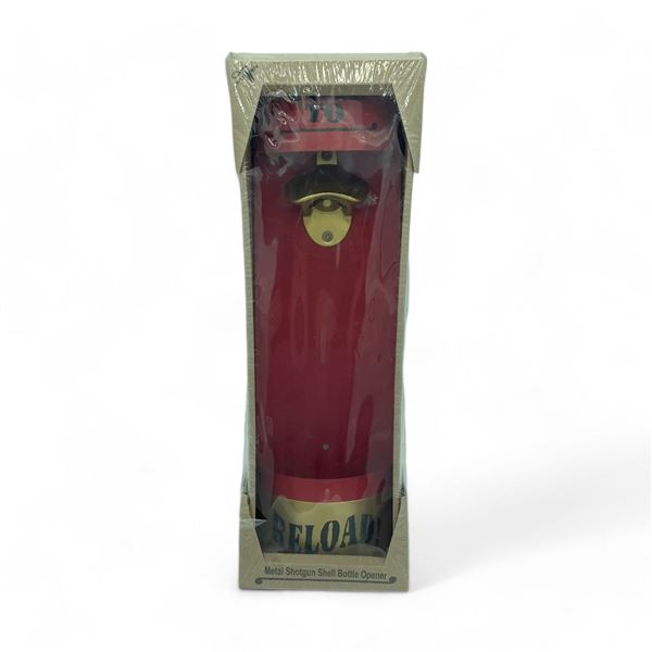 Rockin' W Brand Metal Shotgun Shell Bottle Opener, New