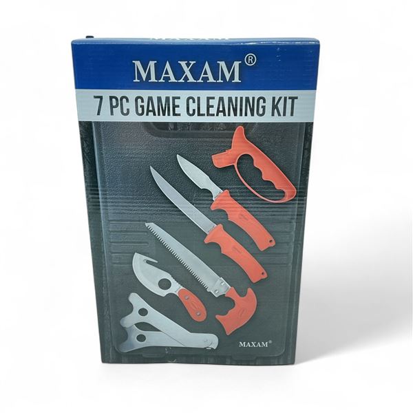 Maxam 7 Piece Game Cleaning Kit with Custom Storage Case, New