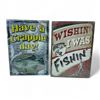 Image 1 : River's Edge 'Crappie Day' 17" X 12" and 'Wishin' I Was Fishin' 17" X 12" Metal Signs, New