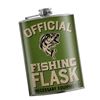 Image 1 : Trixie & Milo Stainless Steel 8 oz Flask, "Official Fishing Flask", New