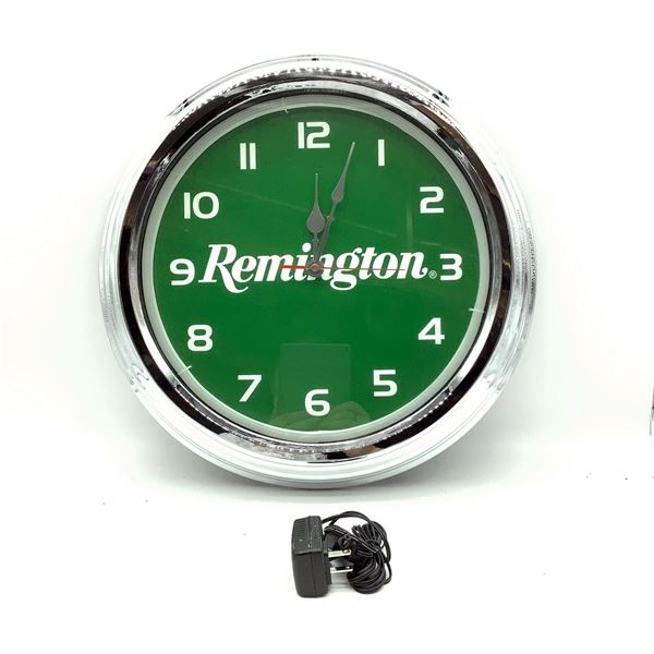Remington Neon Clock, 17", New