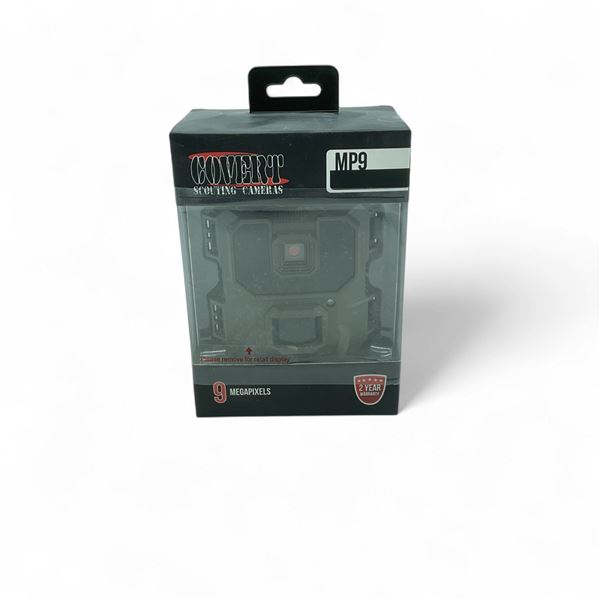 Covert MP9 Scouting Camera with 9 Mega Pixels, Has Picture, Video and 3 Shot Burst Mode, New