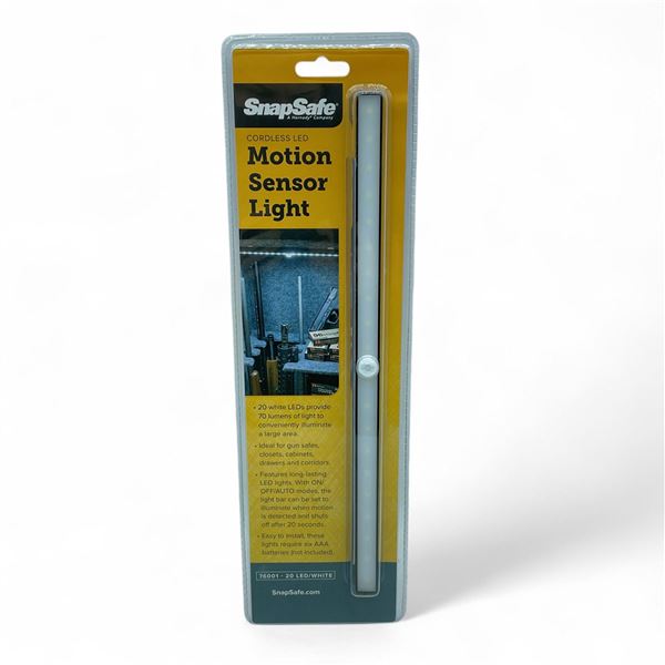 SnapSafe Cordless LED Motion Sensor Light, New