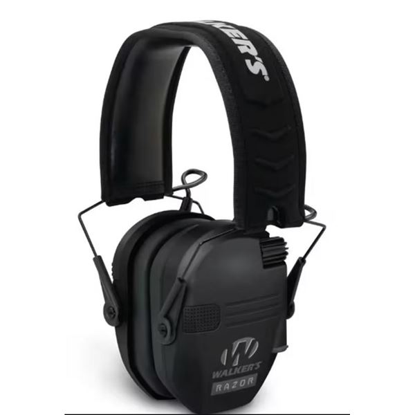 Walker's Razor Slim Electronic Ear Muffs, Black, New
