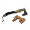 Image 1 : Viking Axe, 4-1/2' Blade, 18" Total Length with Leather Sheath, New