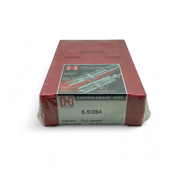 Hornady Custom Grade Reloading Dies, 6.5/ 284, 2 Die Set, Full Length New