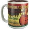Image 1 : River's Edge 16 oz Deluxe Ceramic Mug, "Moosehead Lodge", New