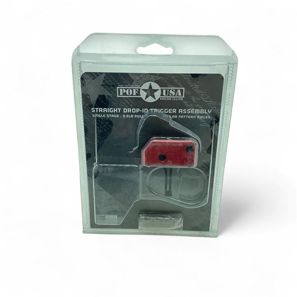 POF USA Straight Drop-in Trigger Assembly, Single Stage, 3.5 lb Pull, Fits AR Pattern Rifles, New
