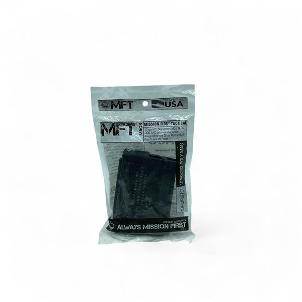 MFT XCR/ LAR-15 5.56 mm/ 223 Rem/ 300 AAC 10 Round Pistol Magazine