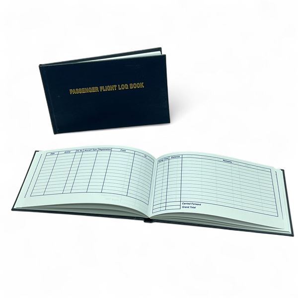 Passenger Flight Log Books - Blank X 2 Qty