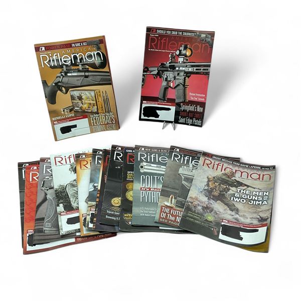 Assorted American Rifleman Magazines X 14 Qty
