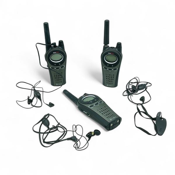 Cobra MicroTalk Two-Way Radio with Ear Piece X 3 Qty