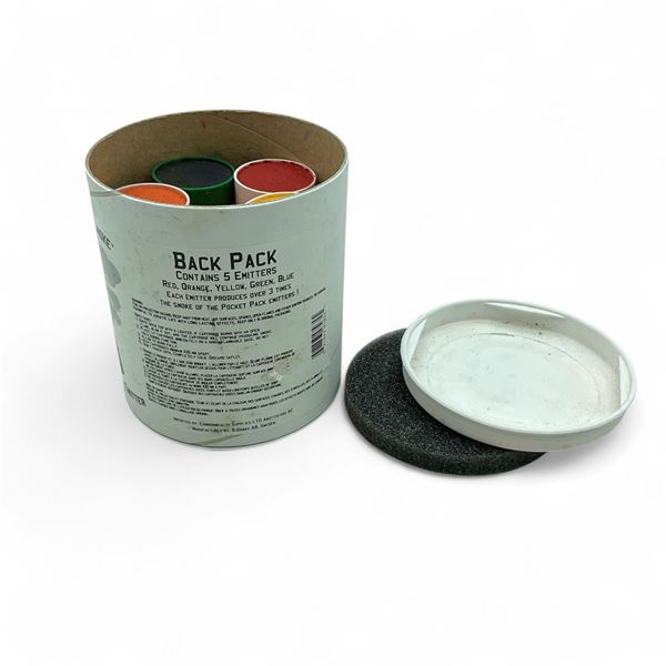 Sure Smoke Back Pack Tactical Emitters, Mult-Color 5 Pack