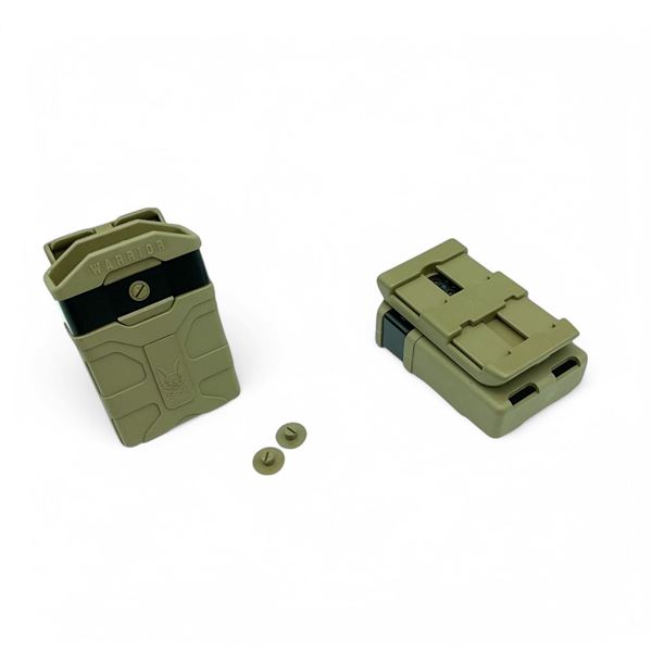 Warrior Assault Systems Polymer M4 Stye 5.56mm Magazine Pouch, Dark Earth X 2 Qty