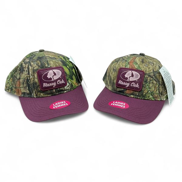 Mossy Oak Camo Hats, Ladies Fit X 2 Qty