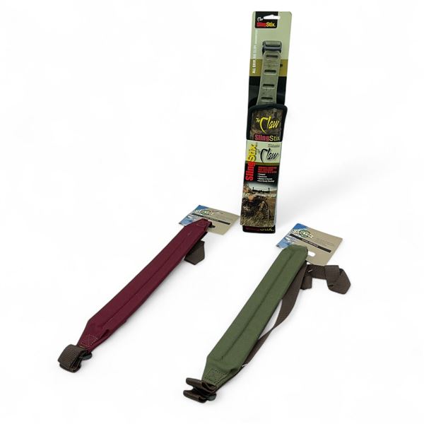 Assorted Koplin Slings , X 2 Qty and Quake Industries 'The Claw' Sling Stick