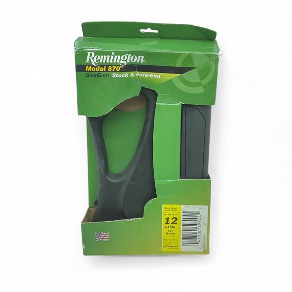 Remington Model 870 ShurShot Stock and Fore-End for 12 Ga 870 Models, Black Synthetic