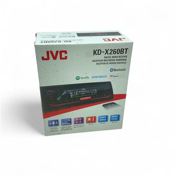 JVC KD-X260BT Digital Media Receiver, New
