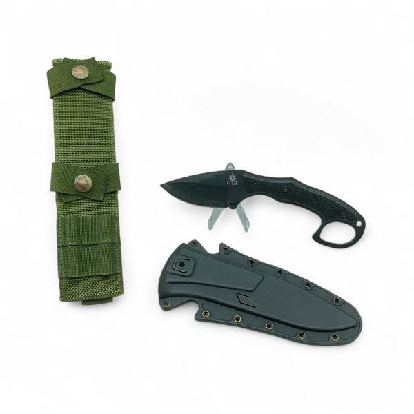 Canadian Armed Forced Bayonet Frog and Ka-Bar TDI Pocket Strike, 2.75" Blade Knife with Sheath
