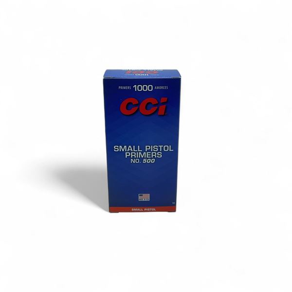 CCI 500 Small Pistol Primers, 1000 Qty