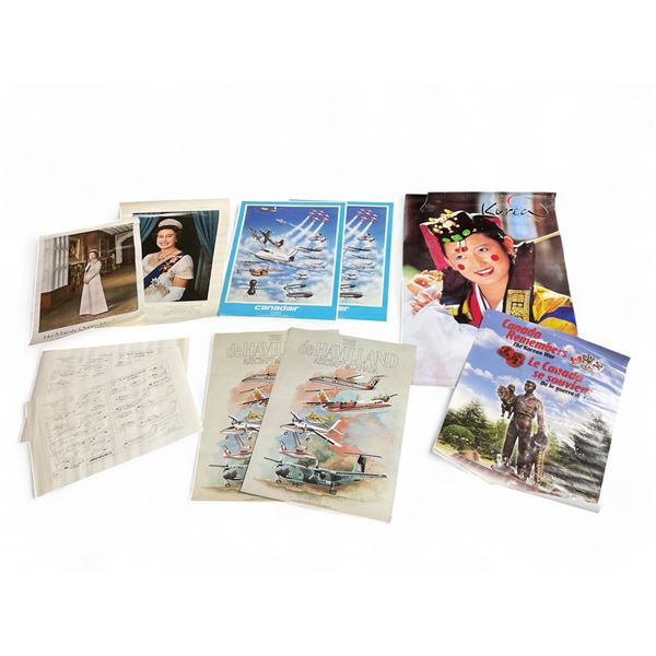 Assorted Queen/ Korean Tourism and Havilland Aircraft Posters