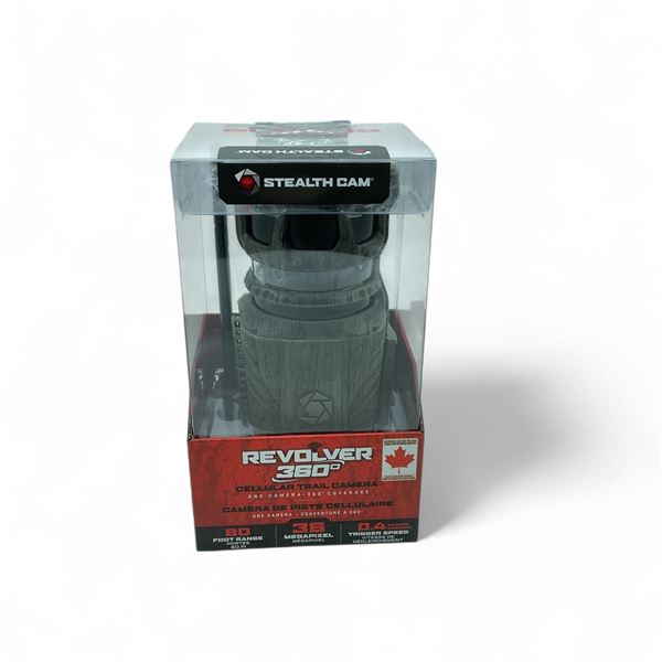 Stealth Cam Revolver 360 Cellular Trail Camera, 36 MP, 80 ft Range, New