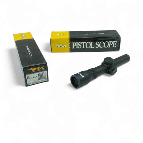 BSA 2x20mm Pistol Scope X 2 Qty