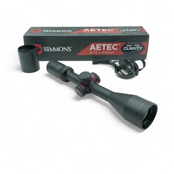 Simmons 4-14x44mm Aetec Scope, Truplex Reticle, 1" Tube