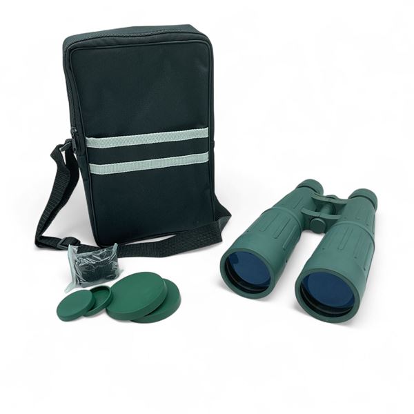 BSA 8x56 Green Rubbered Armored 8x56 Binoculars with Case